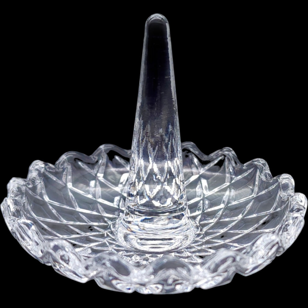 Jenna Clifford Cut Crystal Ring Holder Dish