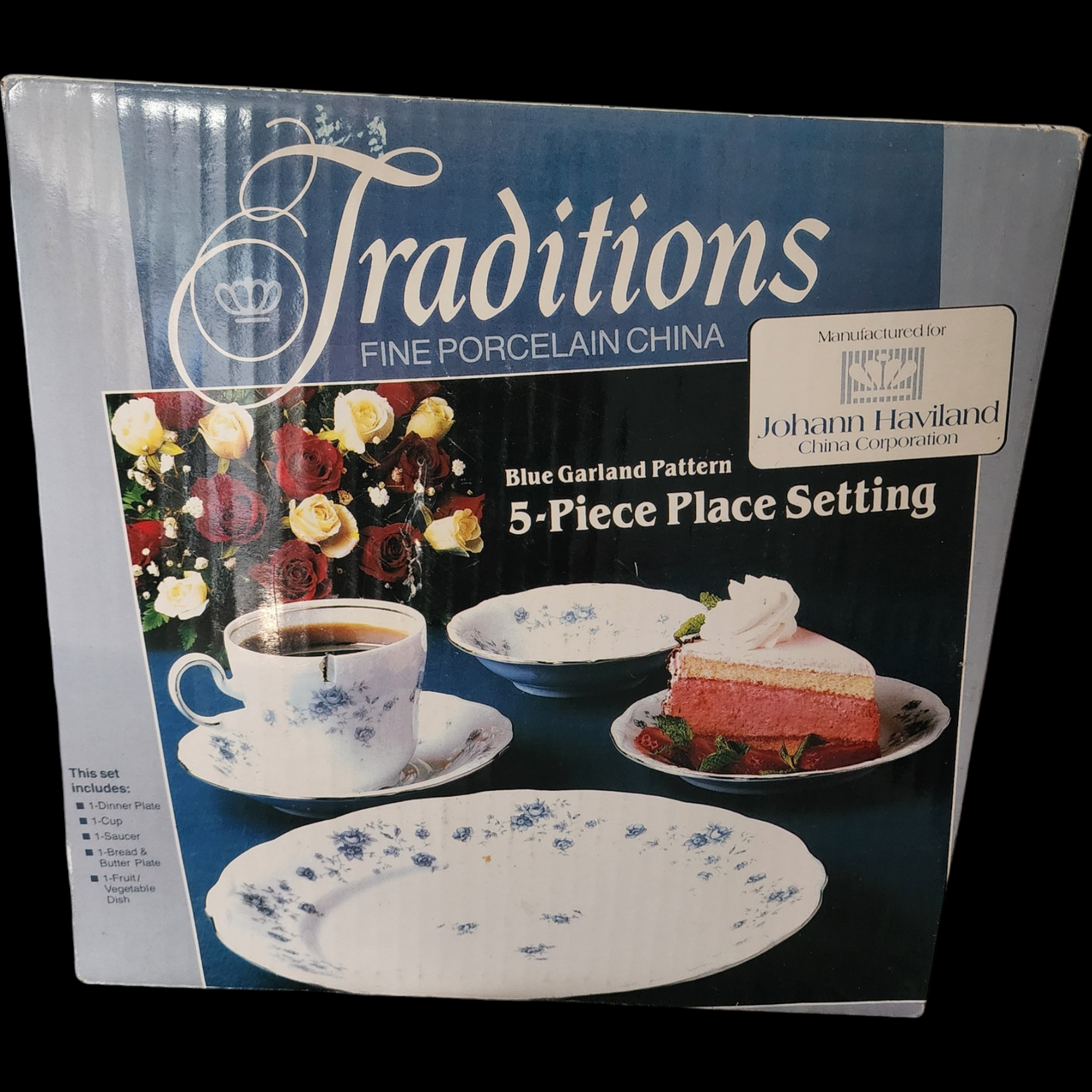 Johann Haviland Blue Garland Thailand Traditions 5 Piece Place Setting