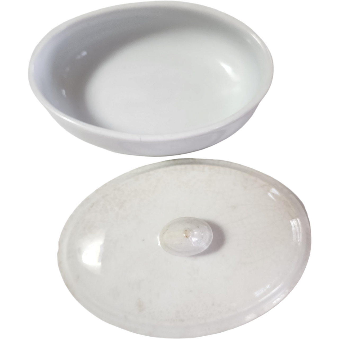 John Marshall & Co Antique Covered White Royal Ironstone Soap Dish England