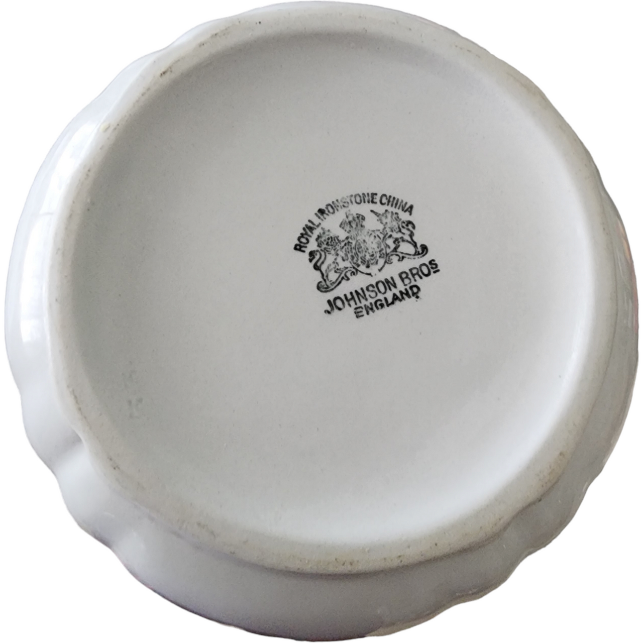 Johnson Bros England Ironstone  All White Pitcher