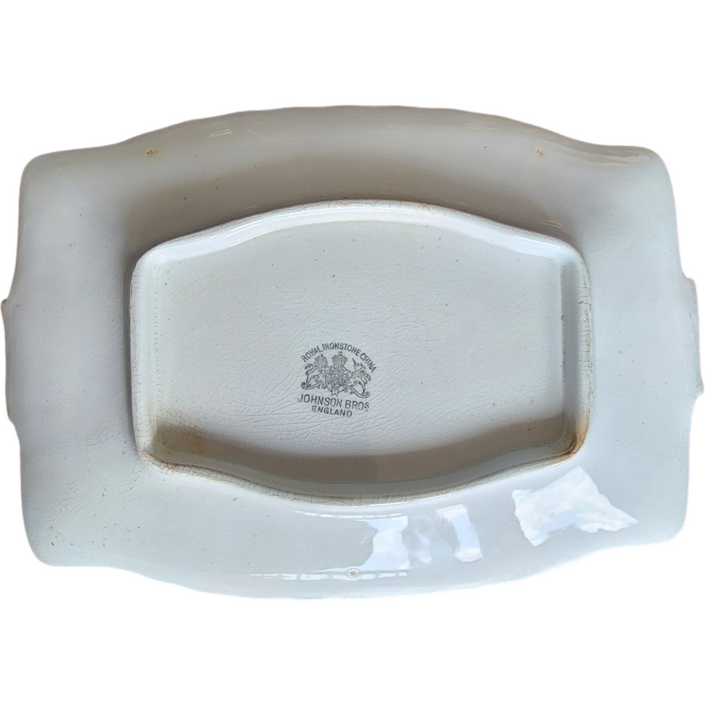 Johnson Bros Rectangle White Ironstone Platter