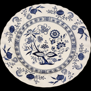 Johnson Brothers Blue Nordic Blue Onion & Floral Design Rim Bread & Butter Plate