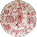 Johnson Brothers English Chippendale Red Transferware Dinner Plate  Vintage Ironstone England