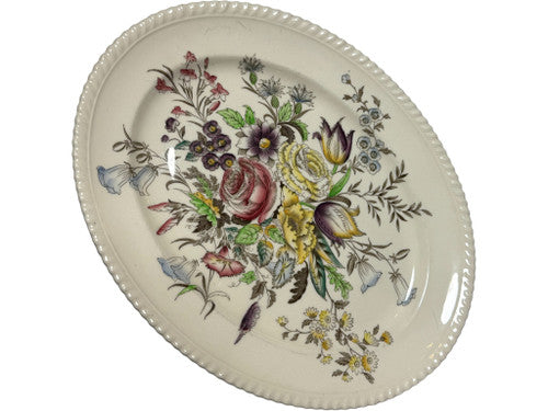 Johnson Brothers Garden Bouquet 12" Oval Serving Platter Ironstone Floral England