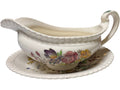 Johnson Brothers Garden Bouquet Gravy Boat & Underplate/Relish Ironstone Floral England
