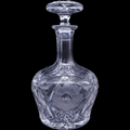 Kosta-Boda  Cut Floral Design Lead Crystal Glass Cordial Decanter & Stopper