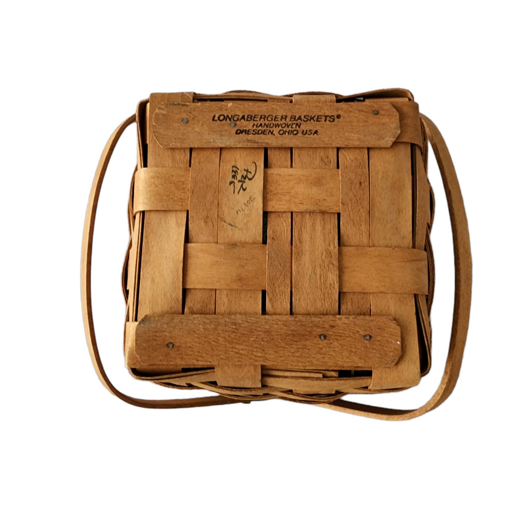 LONGABERGER Green Cranberry Basket with Liner and Protector
