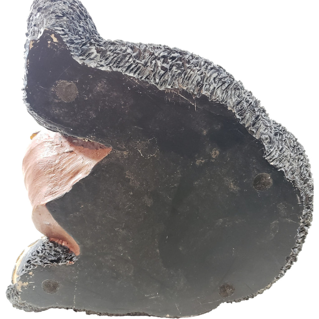 Large Black Bear Resin Figurine with Honey Pot – Rustic Lodge Cabin Decor, Woodland Animal Sculpture