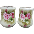 Lefton Heritage Green Salt And Pepper Shakers