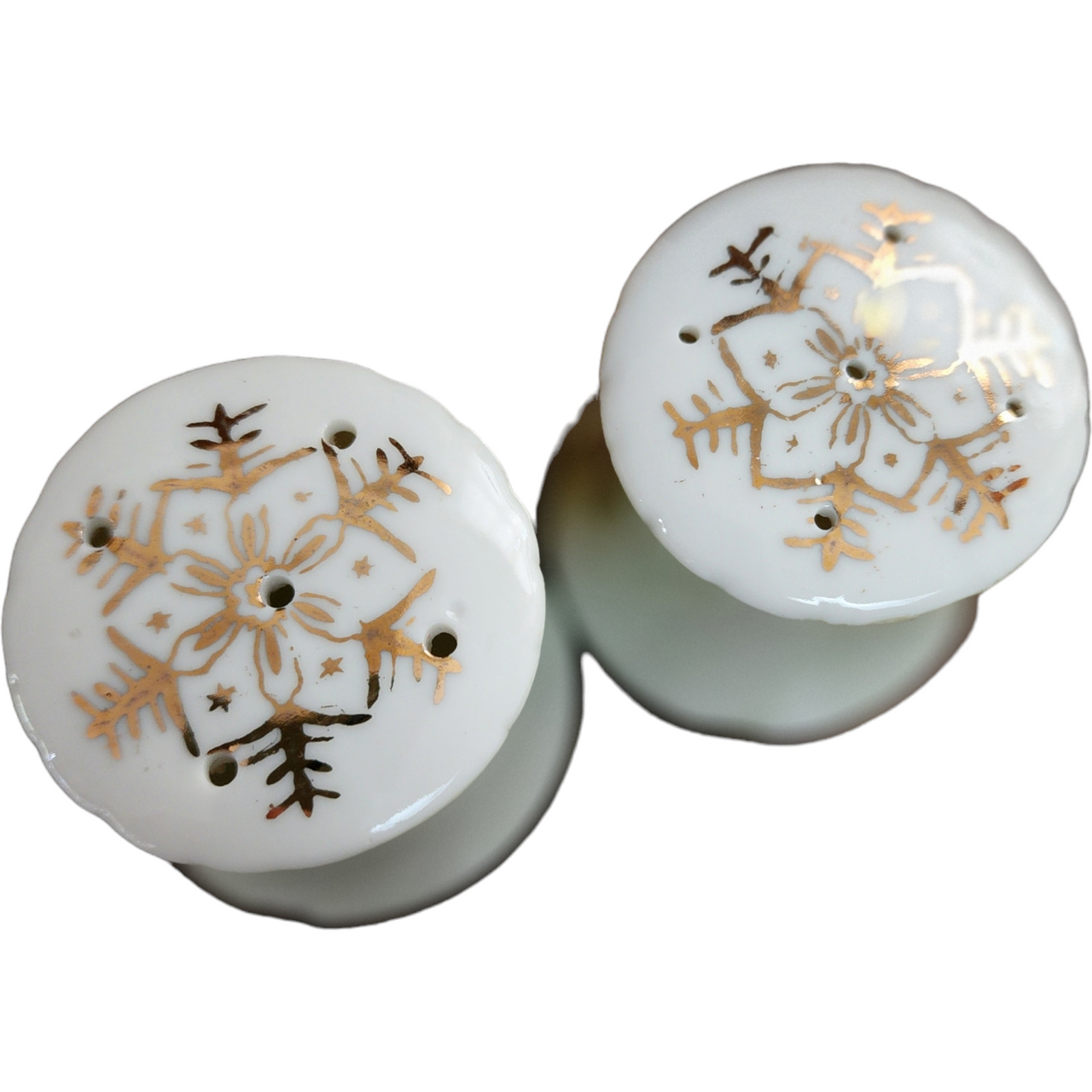 Lefton Heritage Green Salt And Pepper Shakers