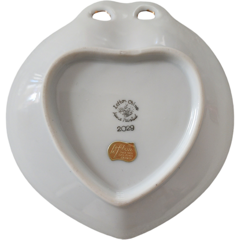 Lefton Pink Roses Pink Band Bon Bon Dish