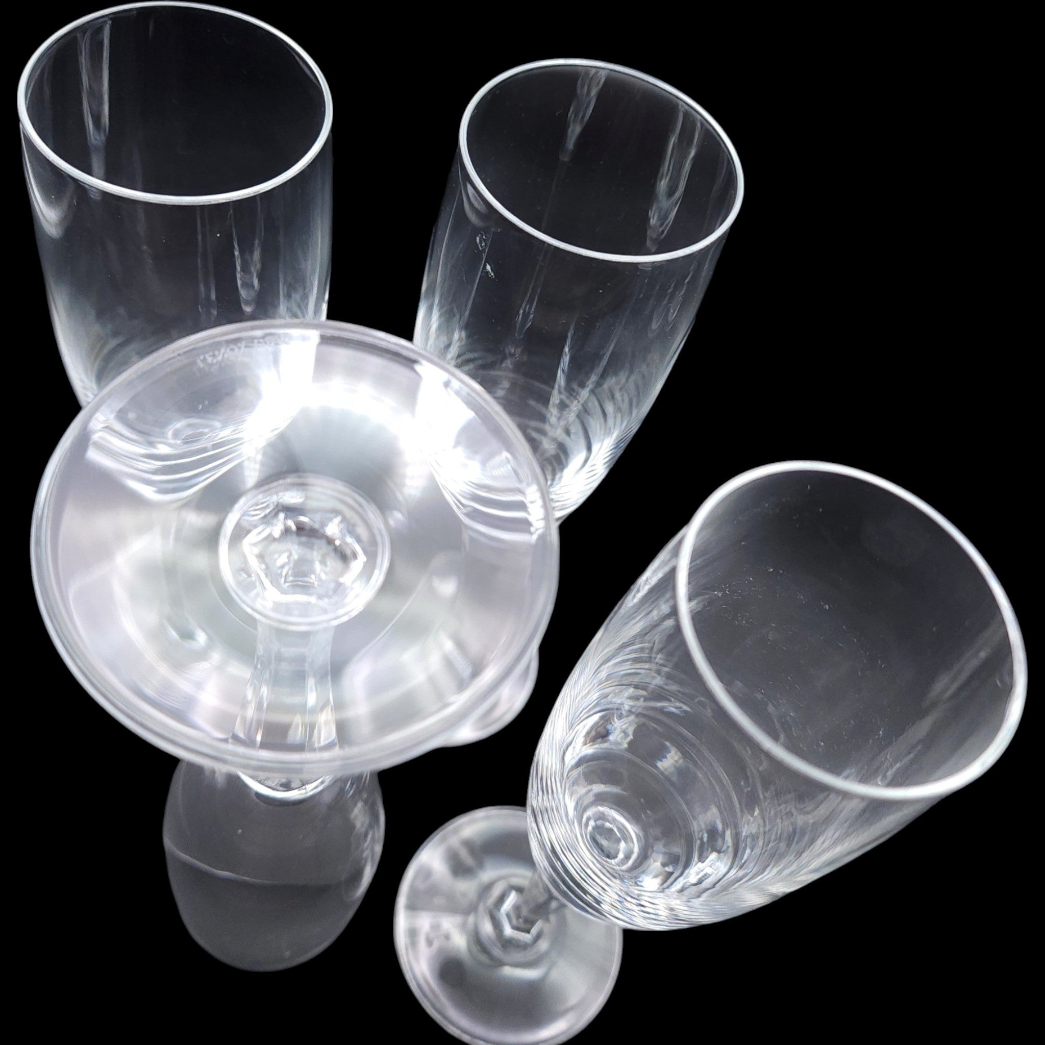 Lenox Decor Plain Crystal Champagne Flutes Set of 4