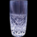 Lenox Meredith Clear Cut Fan & Crisscross Lead Crystal  Highball Glass