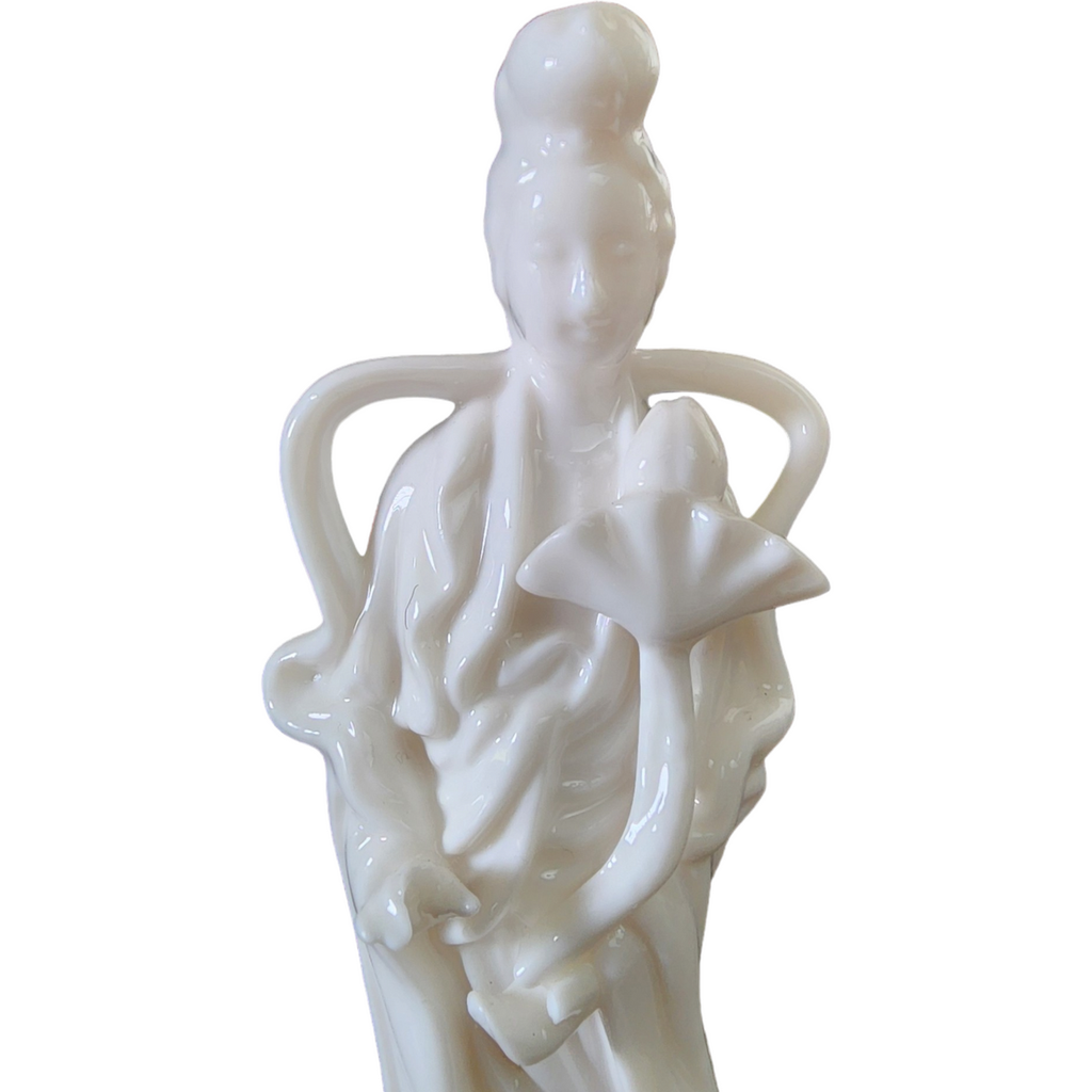 Lenwile Ardalt Verithin White Porcelain Geisha Figurine
