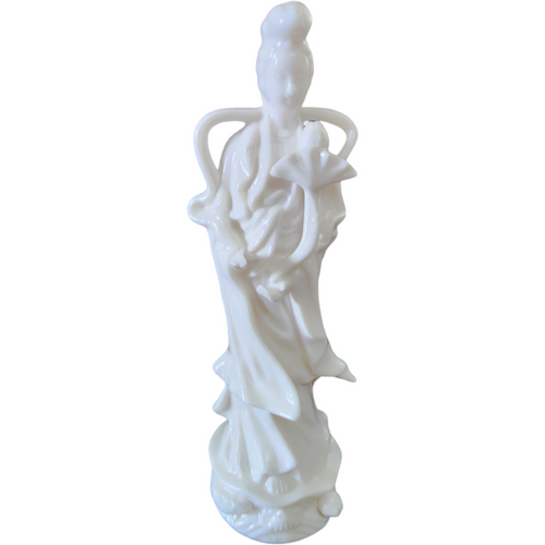 Lenwile Ardalt Verithin White Porcelain Geisha Figurine
