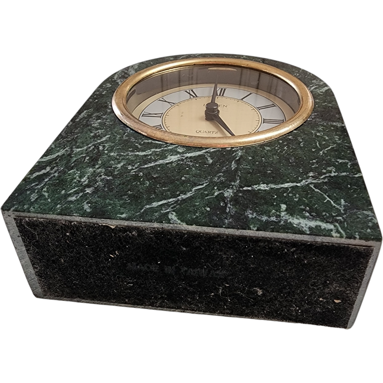 Linden™ Green Solid Heavy Marble Mantel Clock Not Working