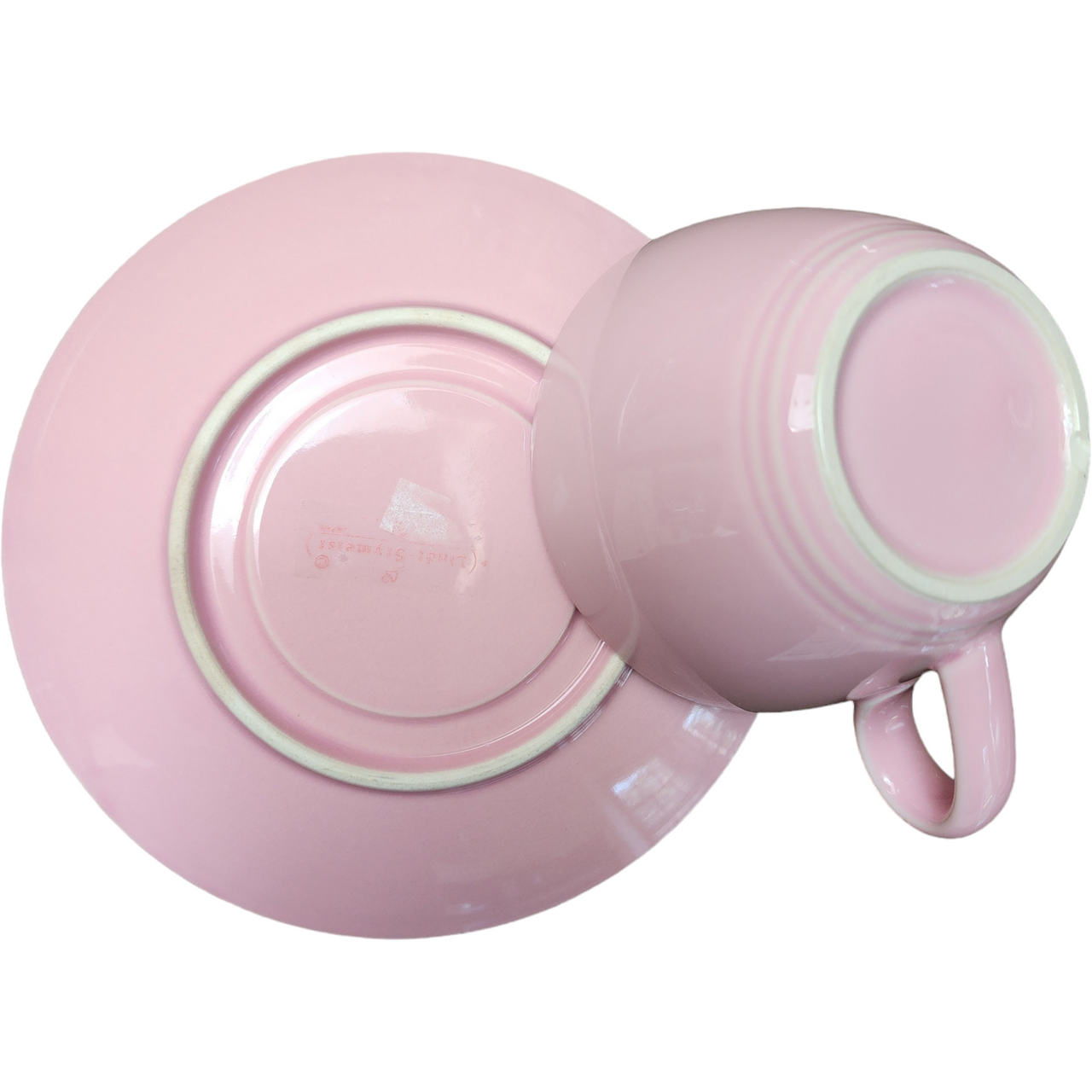 Lindt-Stymeist Colorways Pink Turquoise Flat Cup & Saucer Set