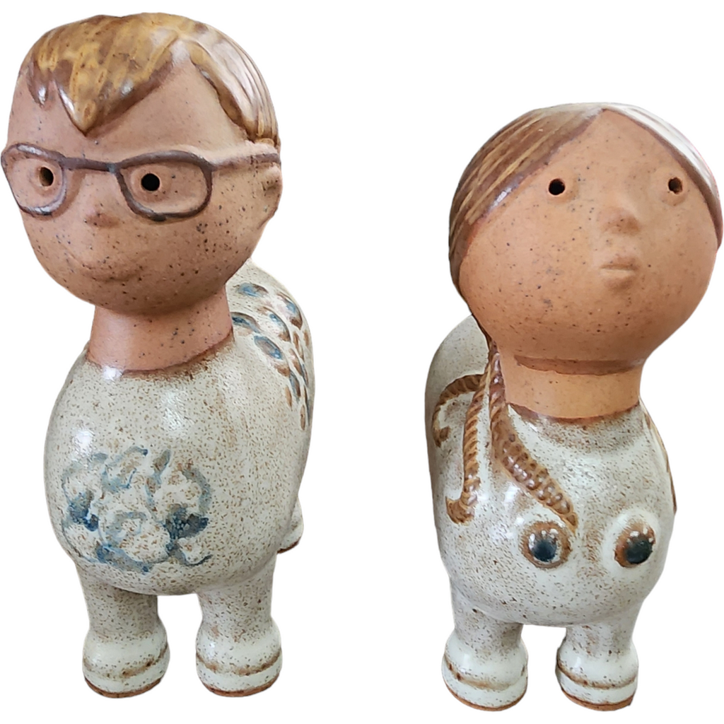 Lisa Larson Gustavsberg Pottery Style Boy and Girl Centaurs Figurine Japan