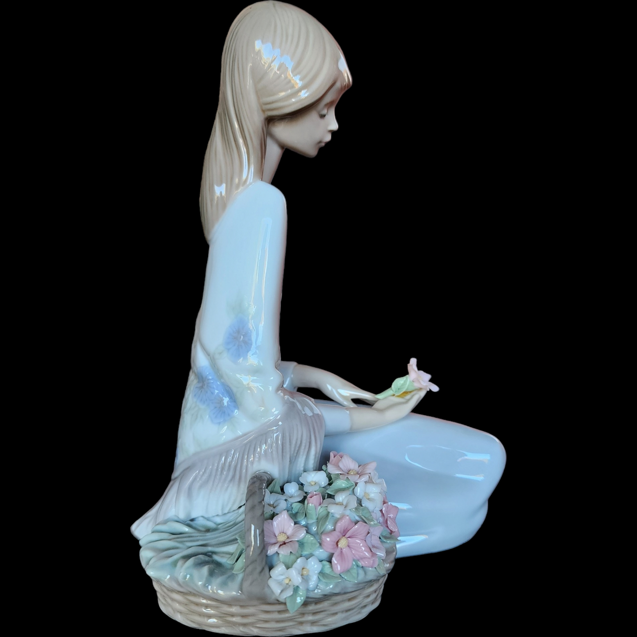 Lladro Museum Collector Society Figurines  Flower Song Gloss Figurine Collectible Boxed