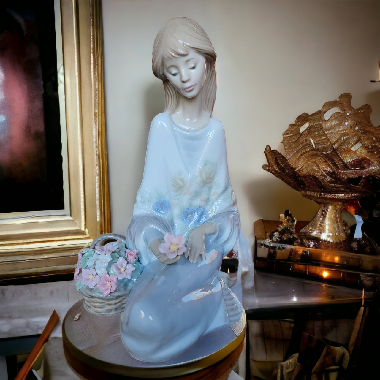 Lladro Museum Collector Society Figurines Flower Song Gloss Figurine Collectible