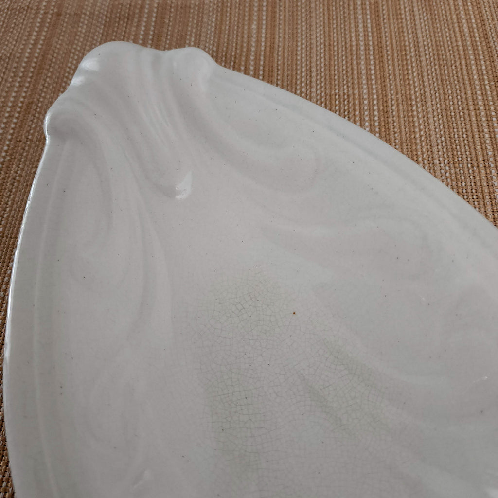 MAYER & ELLIOT White Berlin Irinstone DeSoto Relish Dish