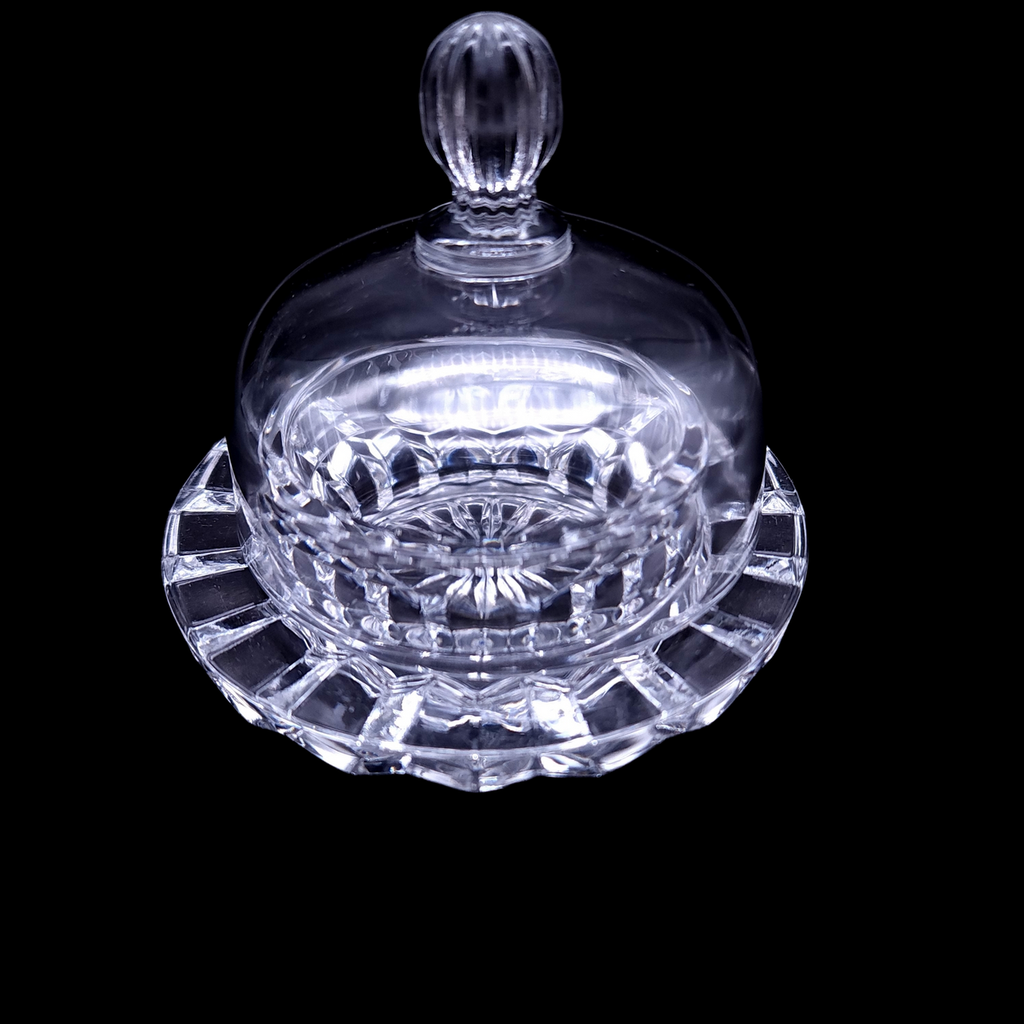 MIKASA Salina Clear Crystal Individual Butter Dish