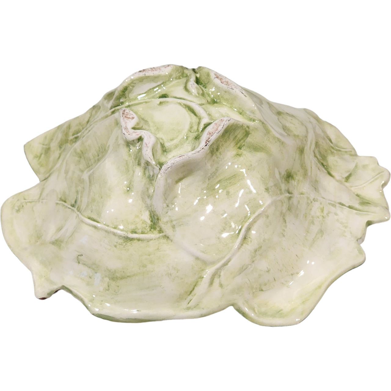 Majolica Handpainted Floral Daisys Bowl Made In Italy
