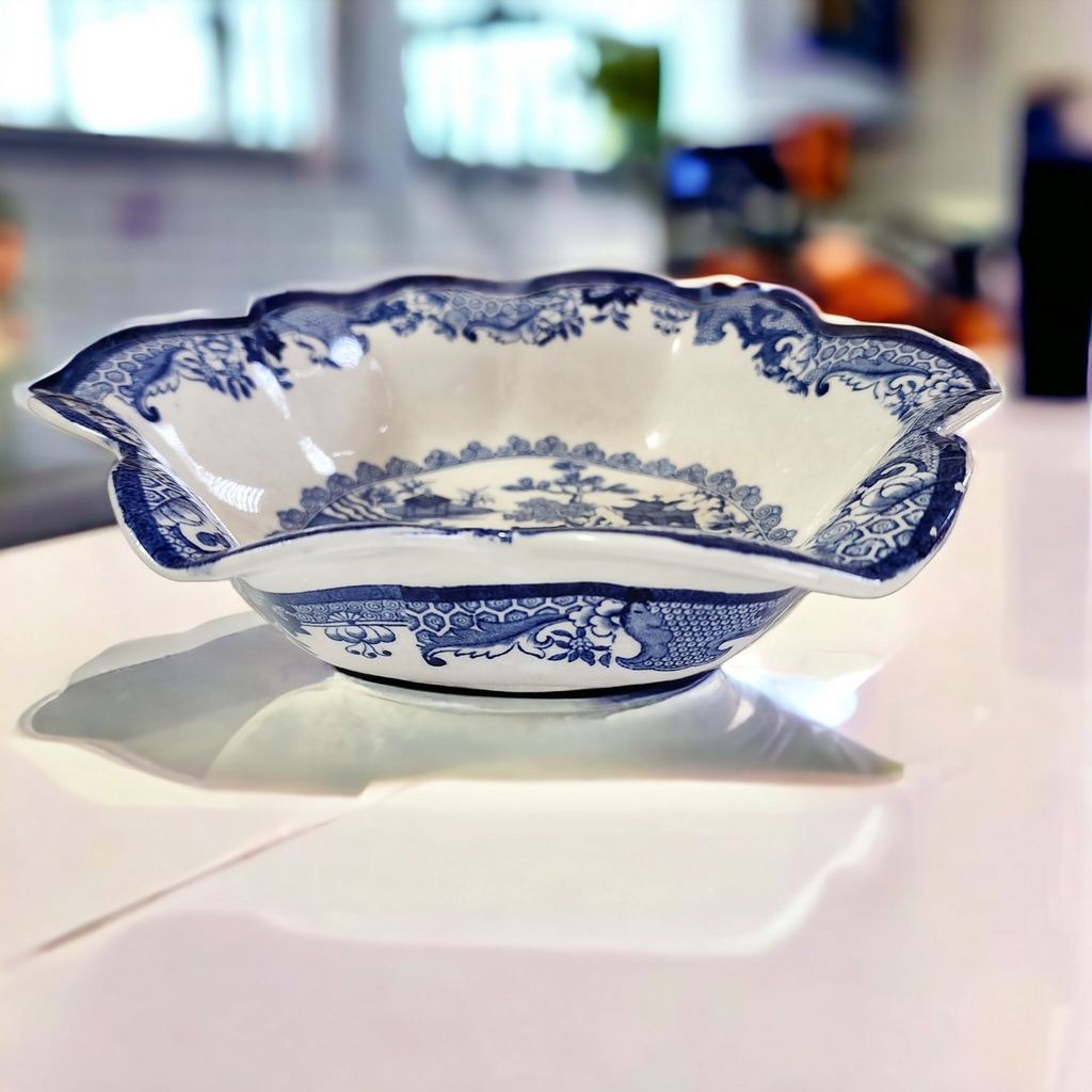 Mason's Willow Blue Ironstone Blue & White Bowl England
