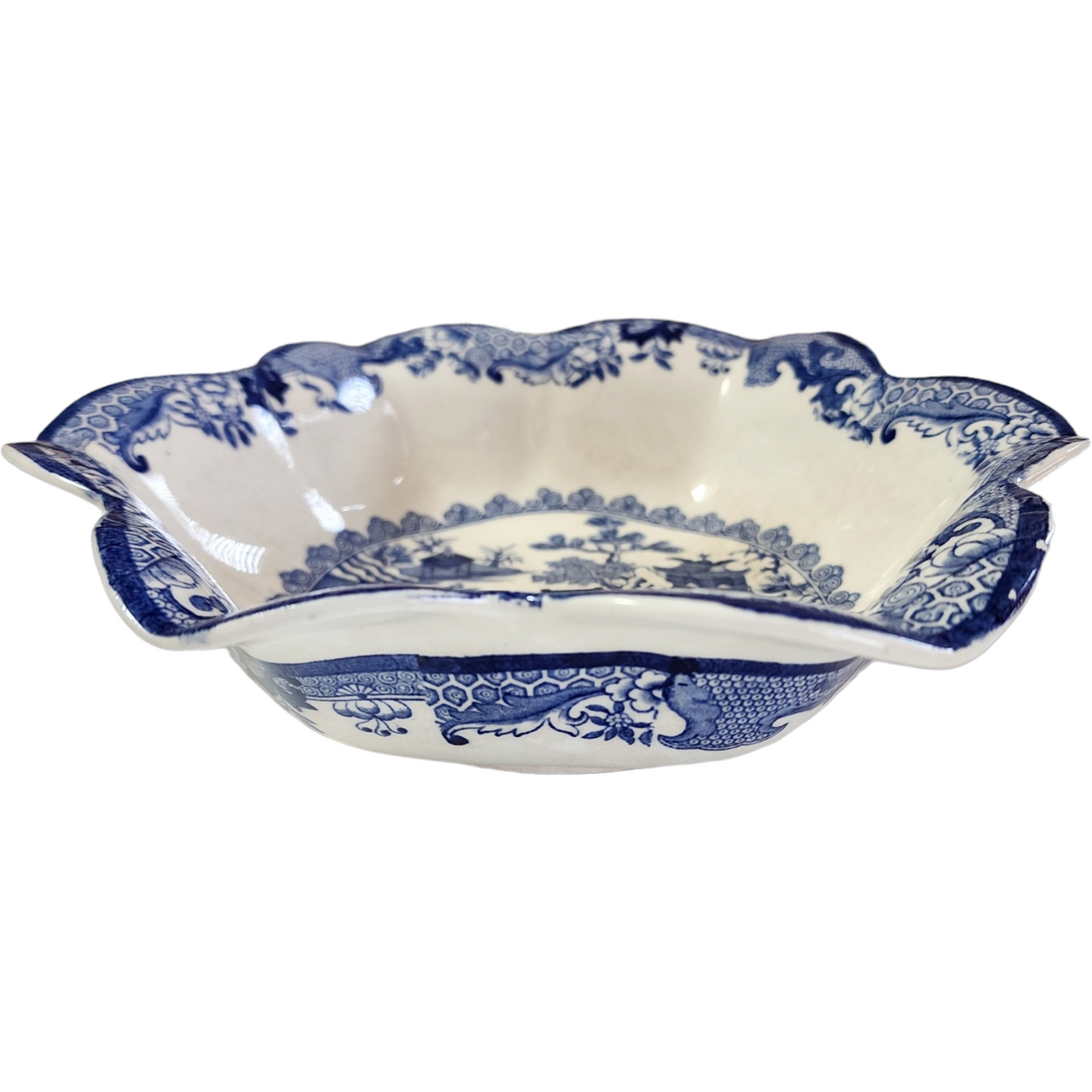 Mason's Willow Blue Ironstone Blue & White Bowl England