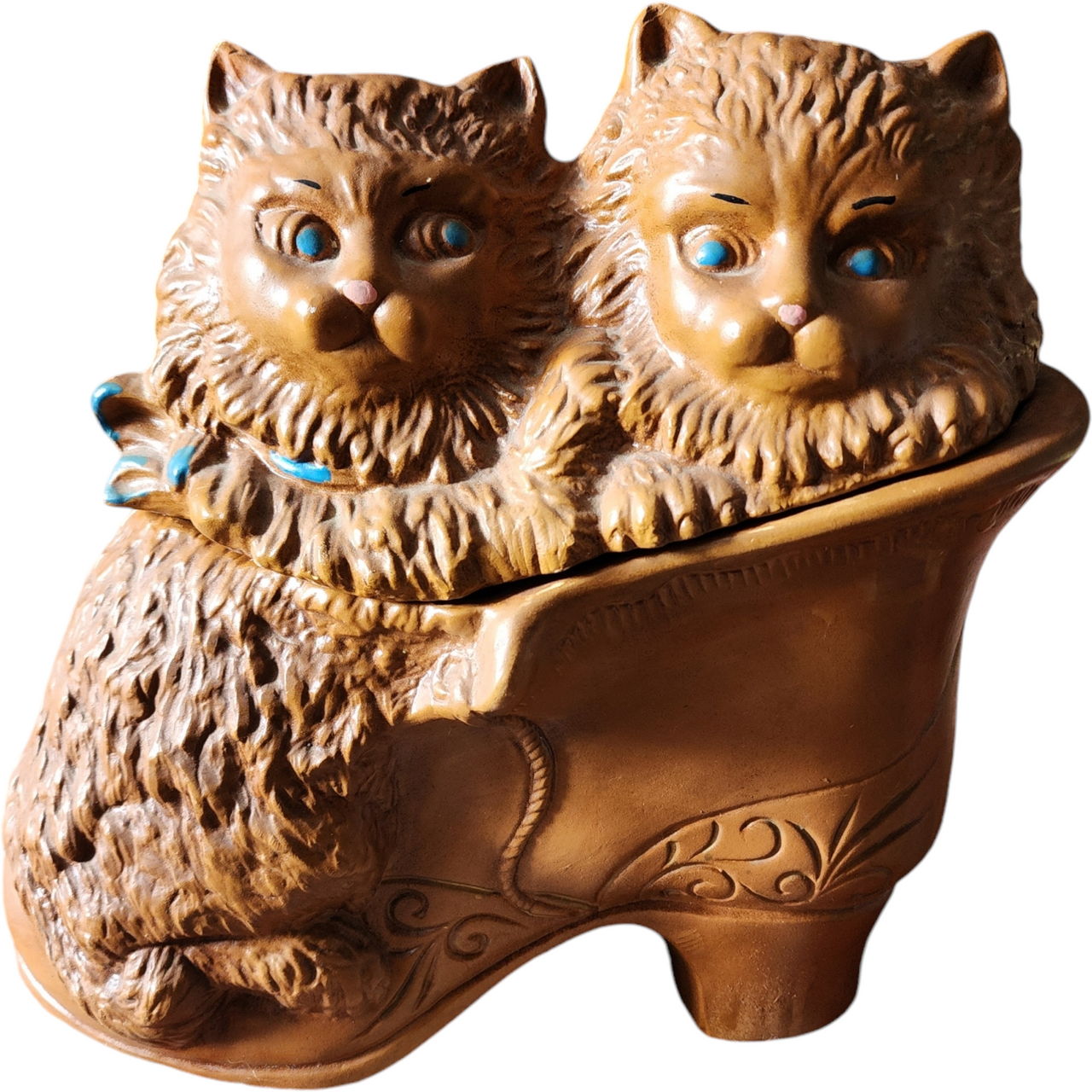 Charming Vintage Maurice of California Kittens in Boot Cookie Jar