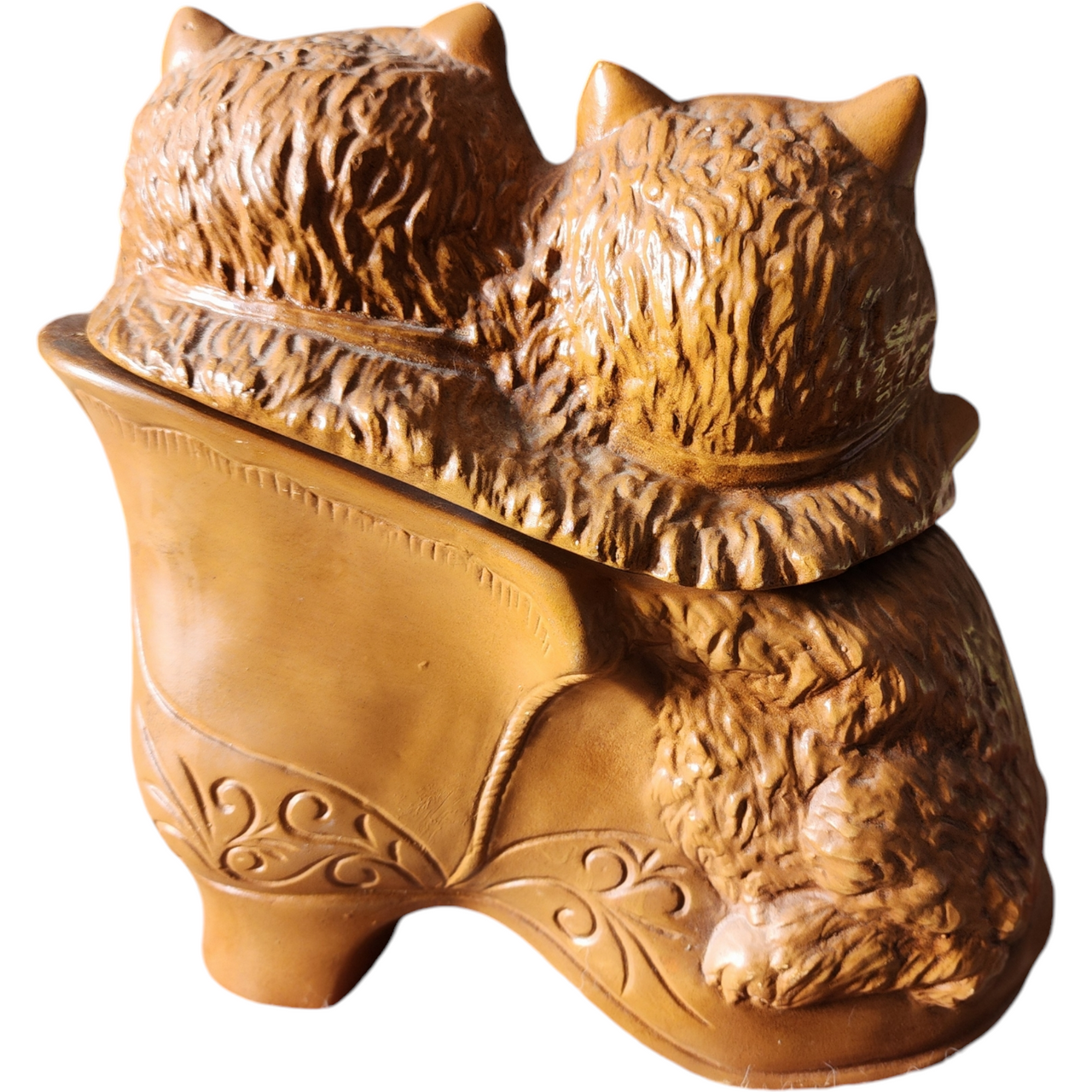 Charming Vintage Maurice of California Kittens in Boot Cookie Jar