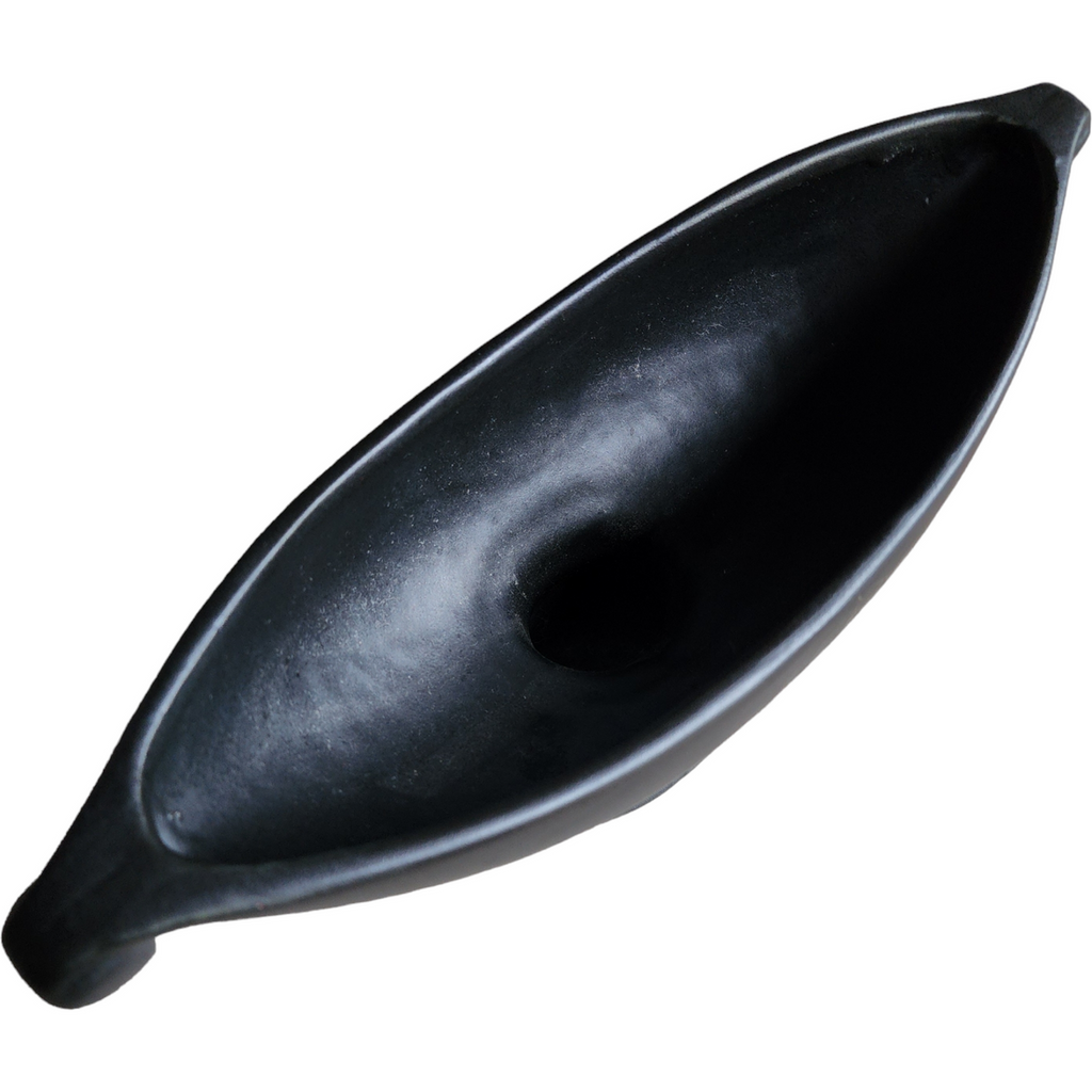 McCoy Art deco Matte Black Pottery Planter