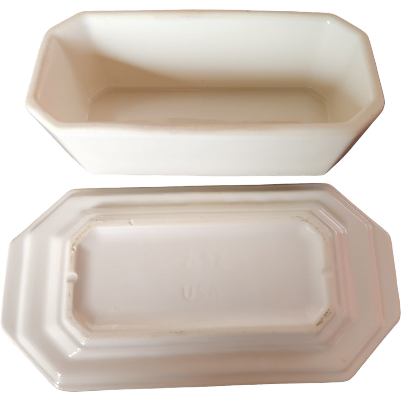 McCoy Pottery 1/4 Lb Country Accents Covered Butter Dish