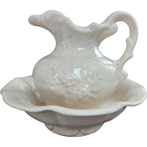 McCoy USA Pottery Grape Pitcher and Basin