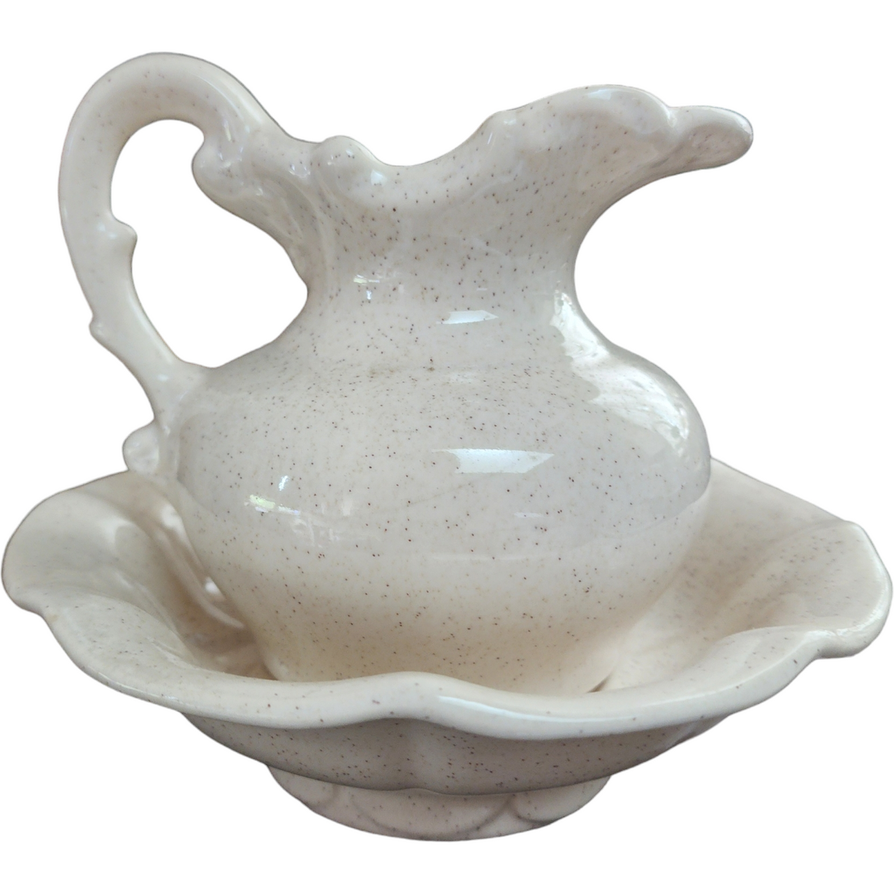 McCoy USA Pottery Grape Pitcher and Basin