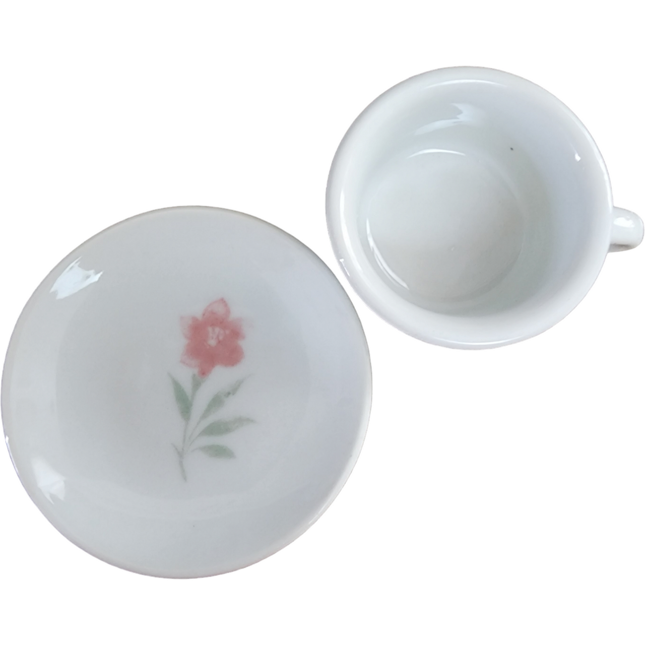McCrory Stores Roses Porcelain Dollhouse  13 Pc Miniature Tea Set