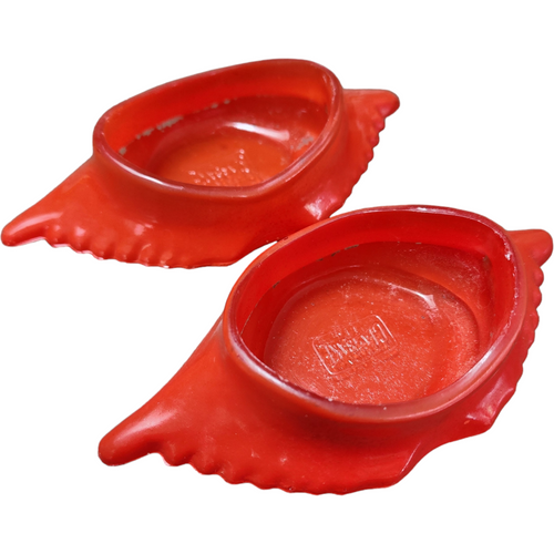 McKee Glasbake Crab Shell Individual Seafood Baker Dish Set of 2
