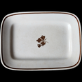 Meakin Alfred Tea Leaf Copper Tea Leaf Center Rectangular Serving Platter