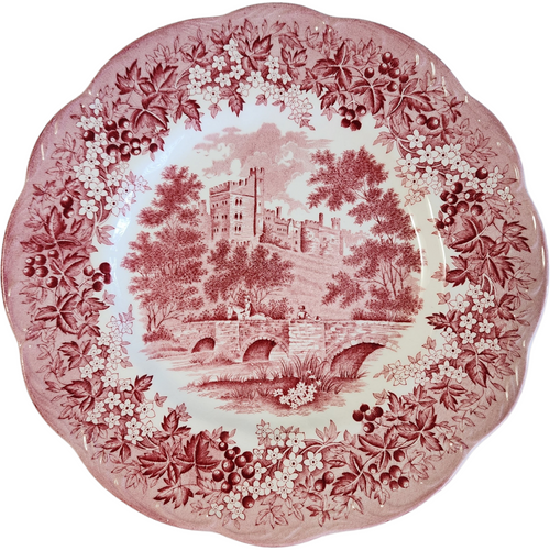 Meakin J & G Romantic England Red Dinner Plate