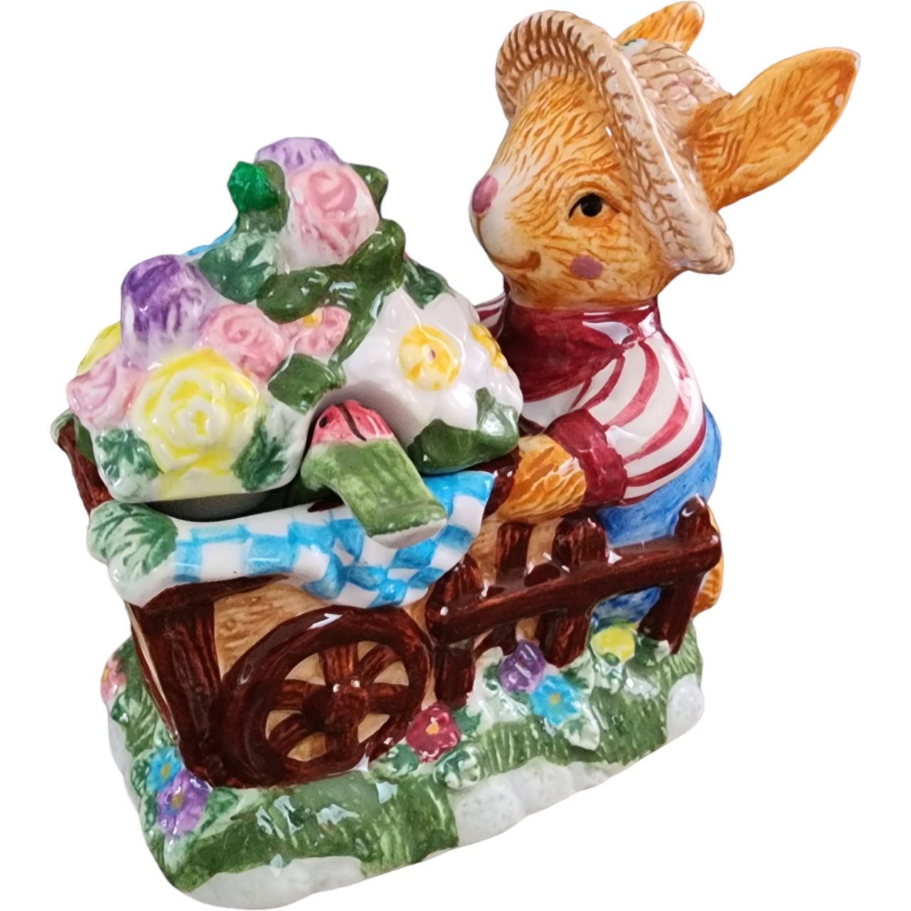Mercuries Bunny Ceramic Garden Children's Easter Tea Set 15 piece