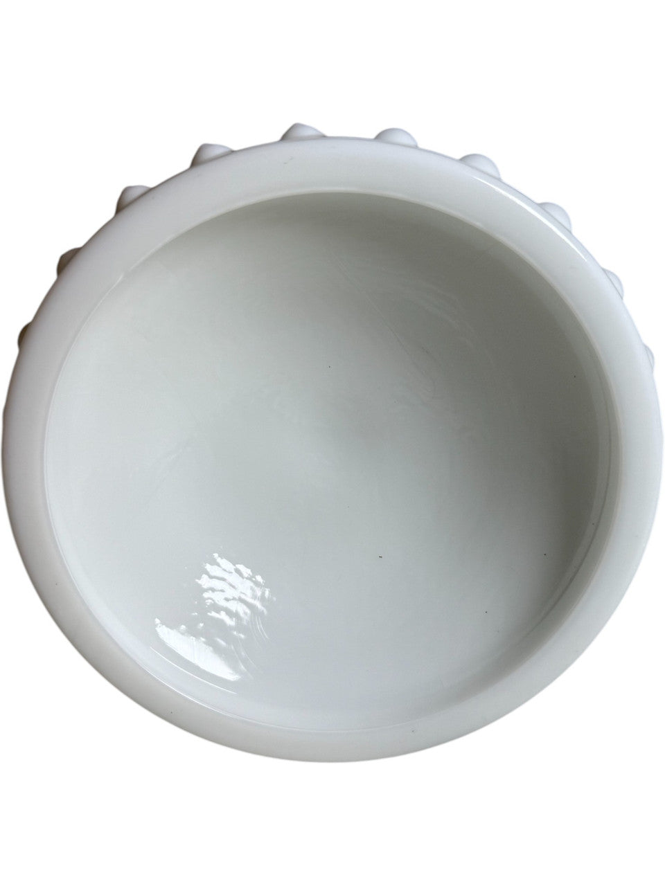 Vintage Fenton Hobnail Milk Glass Candle Holder White Glass Taper Candlestick Mid-Century Farmhouse Décor
