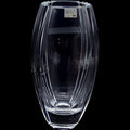 10" Mikasa Crystal Parallels Flared Glass Flower Vase