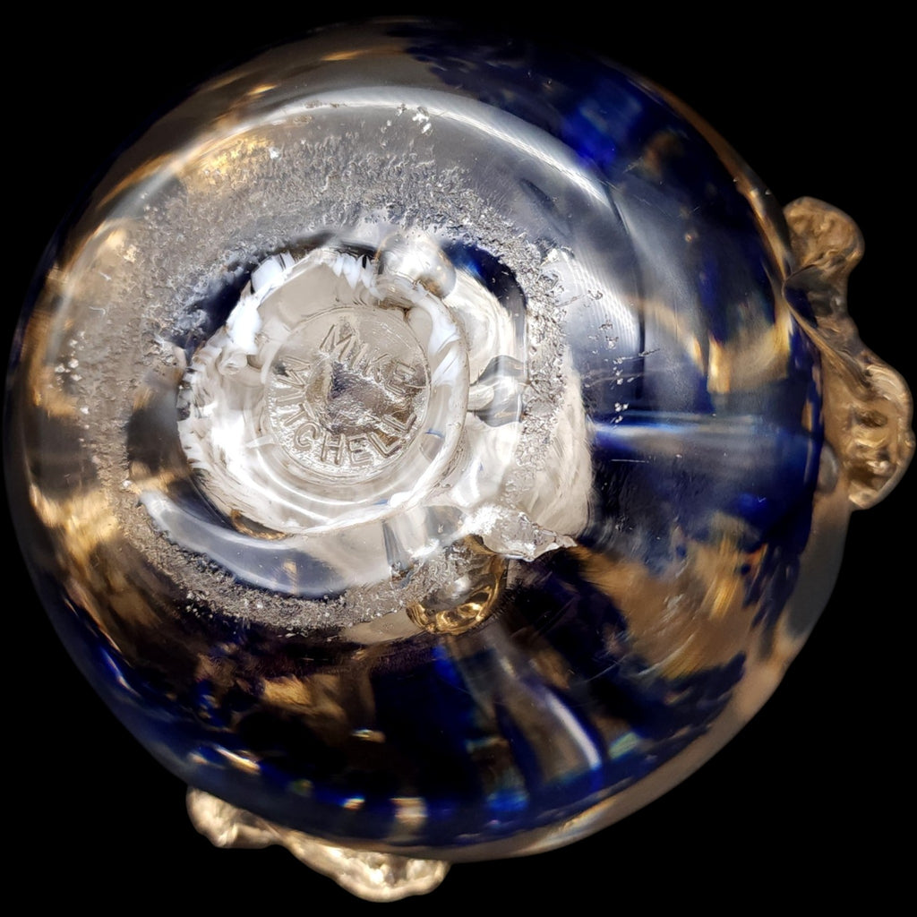 Mike Mitchell Signed Art Glass Apple Paperweight 8LB