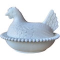 Indiana Glass Animals & Figurines Milk Glass Hen on Nest