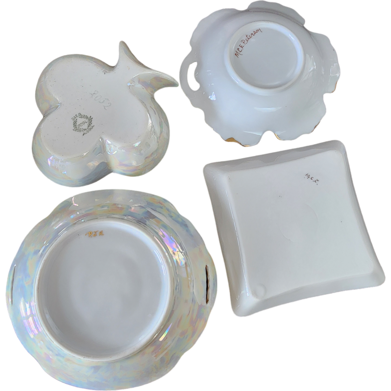 Miscellaneous Trinkets 24k Edged Decorative Plates