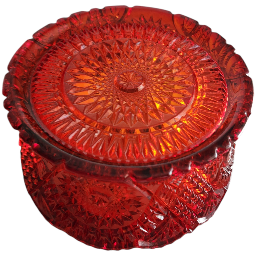 Mosser Ohio Diamond Classic Red Round Bowl Vase