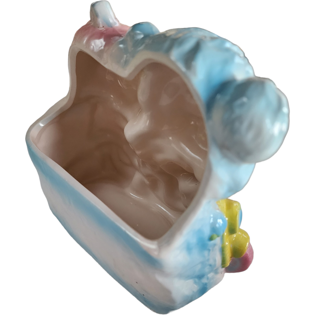 Napco Baby Nursery Planter Bear Pink & Blue Japan