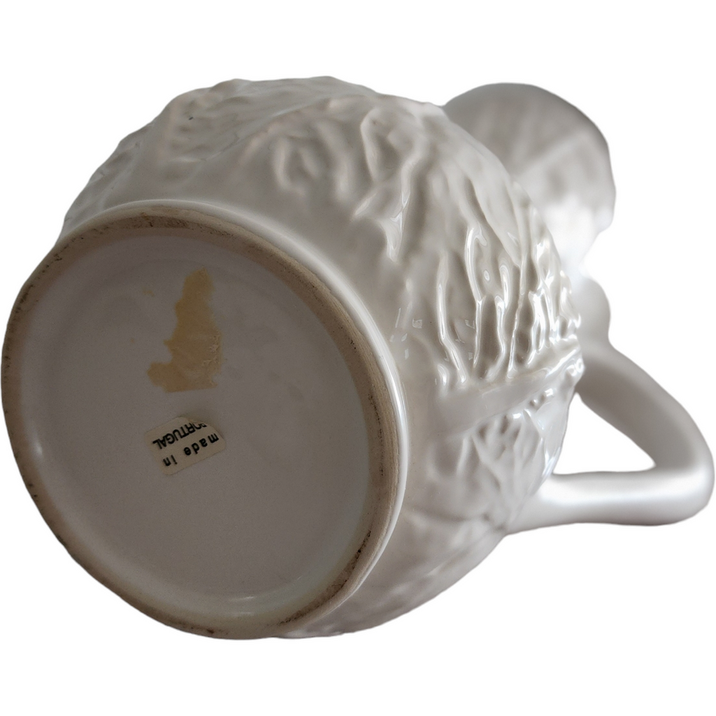 Neuwirth Cabbage All White Embossed Leaves Water Pitcher