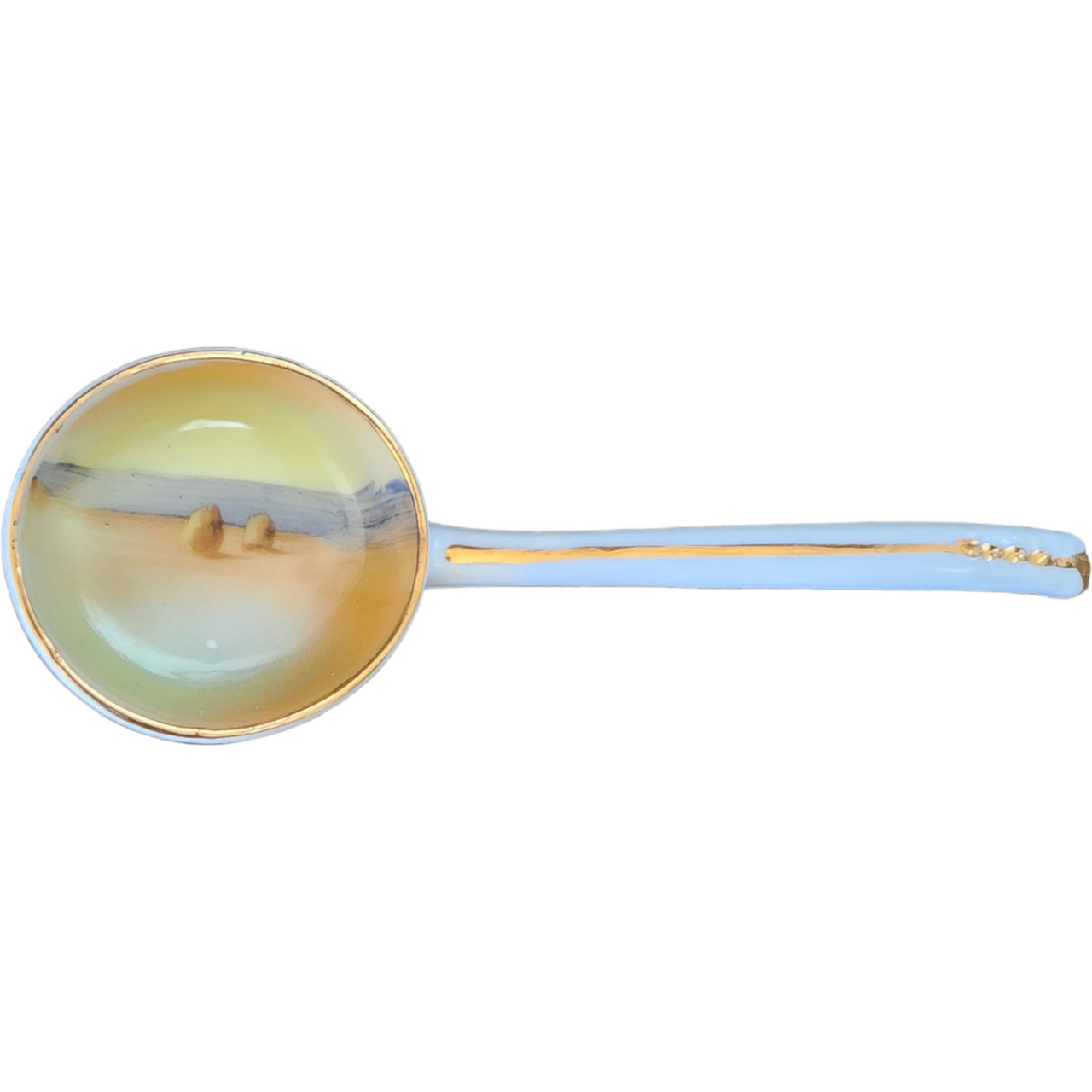 Noritake Gold Encrusted Decor Gravy Sauce Mayo Spoon Ladle