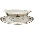 Noritake Shelley China Gravy Boat with Attached Underplate